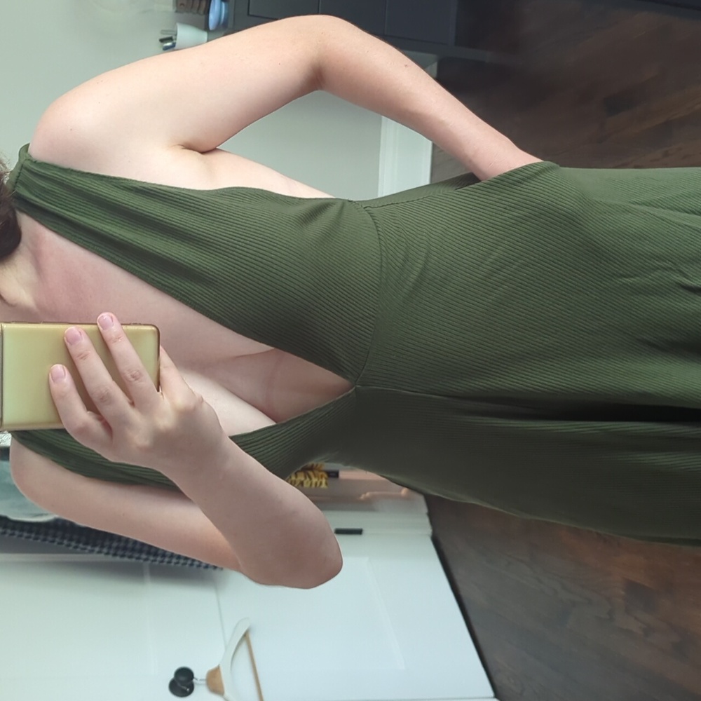 Deep plunge Reformation Dress